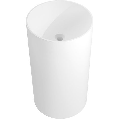 Mexen Ajax-01 lavabo independiente de conglomerado 45 x 45 cm, blanco mate - 26504500 (1/5)