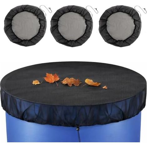 Lot 3 Filets Cuve Eau Pluie, 95 cm, Élastique, Feuilles, Insectes, Moustiques, Jardin, Eau, Protection (1/5)