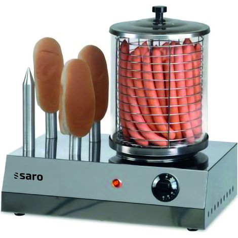 Chauffe hot-dogs - Verre - 4 barres - 1kW - Saro