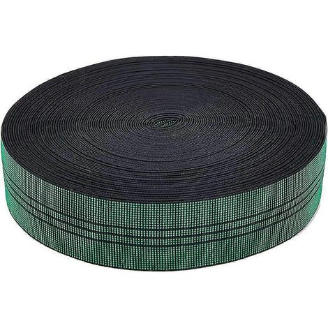 Sangle élastique de 1,89 pouce x 27,34 yards pour la réparation de meubles, sangle élastique pour canapé, sangle élastique pour coussin, sangles de remplacement flexibles pour chaises, et convient éga (1/5)