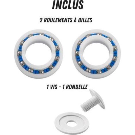 Petite Roue Adaptable pour Polaris 280 180 C16 Robot de Piscine + 2 roulements à Billes, vis et rondelle (1/5)