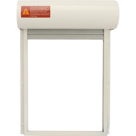 Ouverture automatique de porte de poulailler à énergie solaire avec minuterie, pour élevage de canards et d'oies (équipement de sécurité blanc). (1/5)