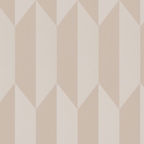 Exclusive luxury wallpaper wall Profhome 790861 hot embossed non-woven wallpaper textured with geometric shapes shimmering cream oyster white cream 5,33 m2