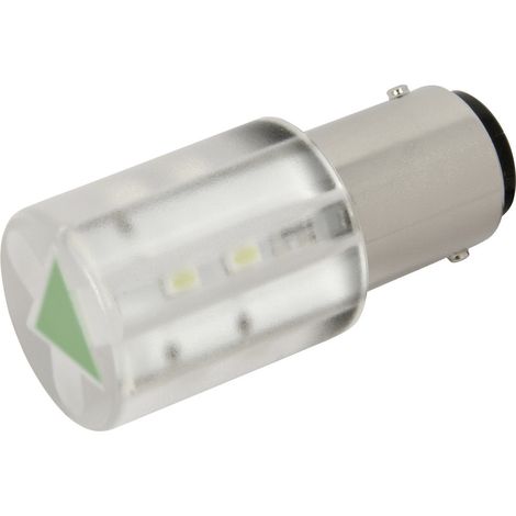 CML 18561231 LED-Signalleuchte Grün   BA15d 230 V/AC    280 mcd
