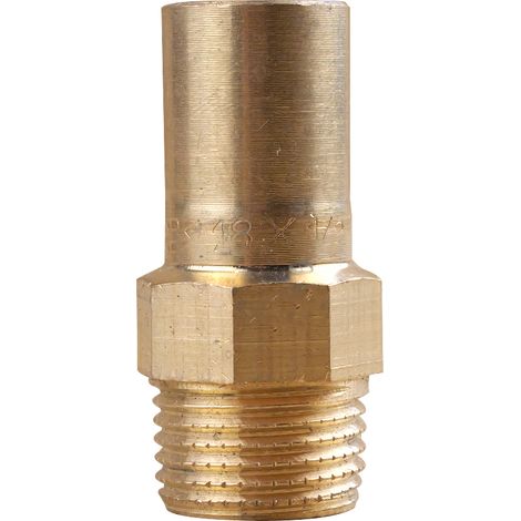 Raccord laiton à sertir et à visser - Manchon Mâle Mâle Ø18x1/2"(15/21) (1/3)