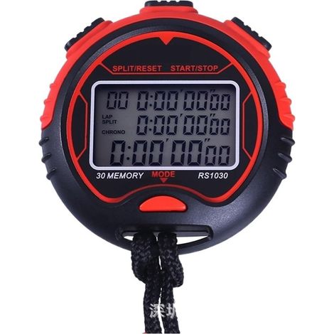 Chronomètre Électronique Multifonctionnel Étanche 3 Rangées 30 Canaux Mémoire Étudiants Sportifs Enseignants Entraîneurs Table D'entraînement Sportif (1/5)