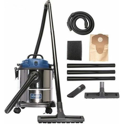 ASPIRADOR POLVO Y AGUA SECO HUMEDO ACERO INOXIDABLE 20L 1200W SCHEPPACH NTS20 (1/5)