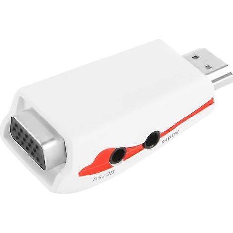Adaptateur HDMI vers VGA Full HD 1080p pour ordinateurs portables et de bureau (1/4)