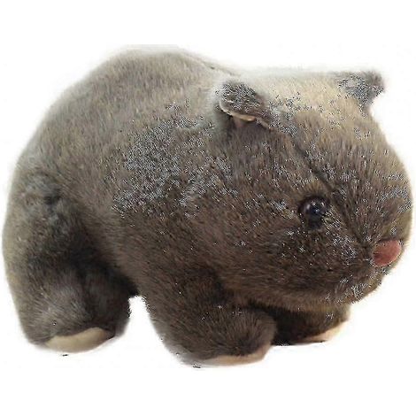 Praktisches Plüsch-Wombat-Spielzeug aus Baumwolle, Fotorequisite, hübsches Wombat-Spielzeug für das Wohnzimmer-25cm-Brown (1/5)