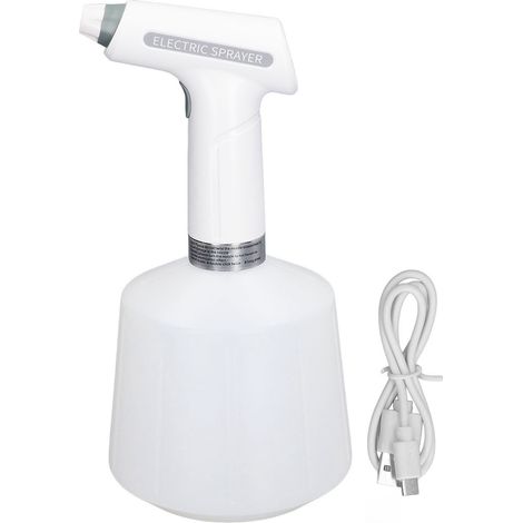Aspersor eléctrico automático de alta presión para plantas, fabricado en ABS y HDPE, 1,5 L, ideal para jardín, patio y granja. (1/5)