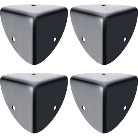 Protection Coin de Table - Protecteur d'Angle en Métal Antirouille - Pour Sécurité et Décoration de Meubles Pointus - 4 Pièces (1/5)