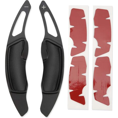 Prolongateurs de palettes en alliage d'aluminium pour Subaru Impreza, WRX, BRZ, Forester, Legacy, Outback (Noir) (1/5)