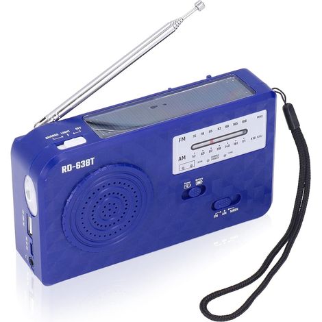 Radio à Manivelle Météorologique d'urgence, D'alarme Solaire de (1/5)