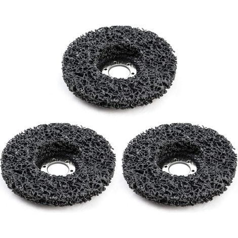 Disque de Nettoyage , 115 x 22 mm , Pour une meuleuse d'angle , pour enlever la peinture, rouille , 3 Pièces (1/5)