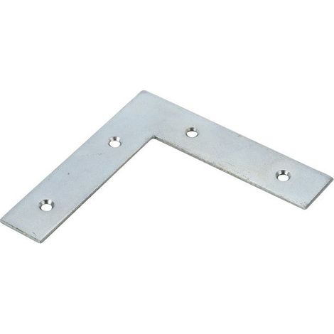 Équerre d'assemblage plate en acier zingué, HETTICH, l.100 mm