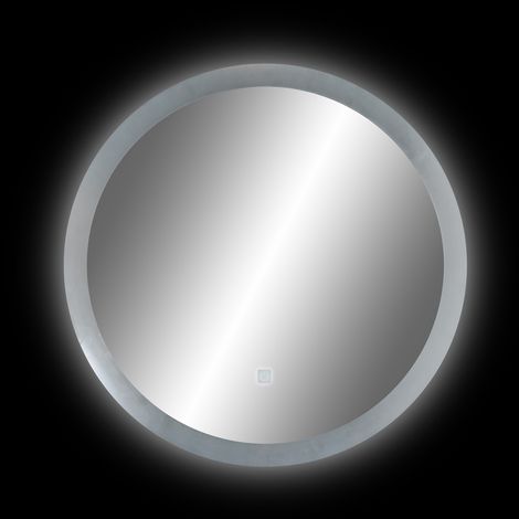 Miroir LUNA LED Rétroéclairé, Antibuée avec Interrupteur Marche/Arrêt Tactile - Rond Ø60 - LPP (1/4)
