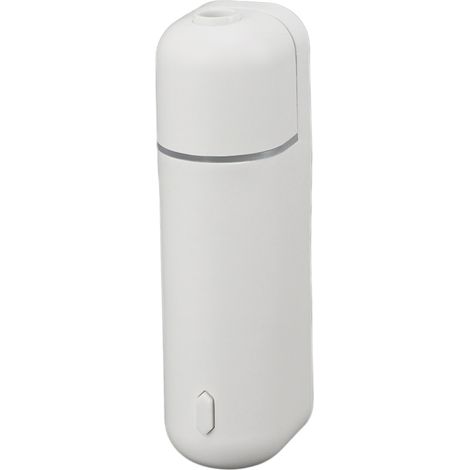 Diffuseur portable pour voiture avec 6 flacons de 5 ml d'huile essentielle, alimentation USB 5 V, détecteur de mouvement, idéal pour les voyages et les trajets quotidiens (blanc). (1/5)