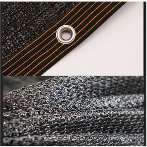 Voile d'ombrage - Rectangulaire - 2M x 3M - Noir - Protection anti-UV (1/4)