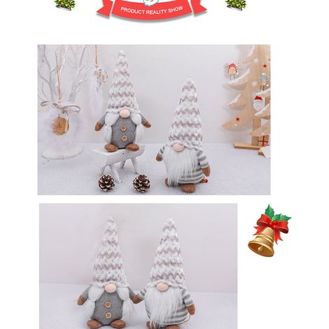 Poupée de Noël sans visage, style nordique, décoration pour sapin de Noël, cadeau idéal pour la maison ou les fêtes. (1/5)