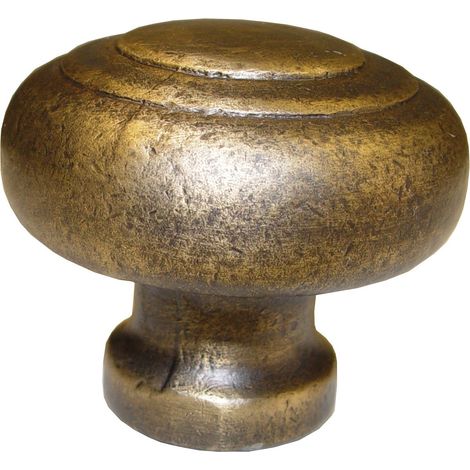 Imex la Volpe 76813-Pomello in ottone stile, 62 mm, piastra 30 mm