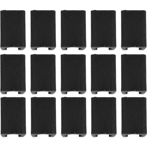 Patins U pour Pieds de Chaise Noirs 50 Pièces en PE, Bureau Forme Ouverte pour Tube, Usage Mobilier et Bureau, Mouvement Discret, Légers (1/5)