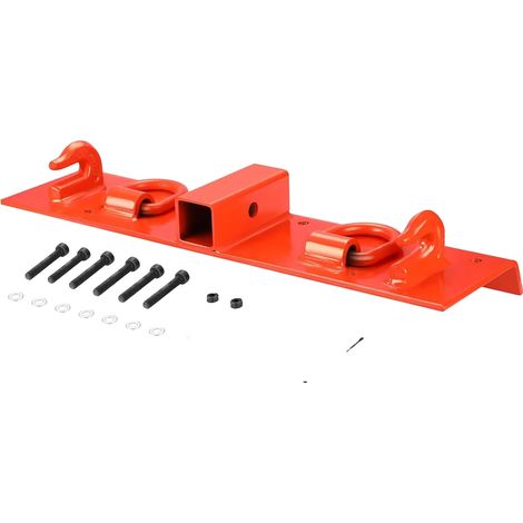 Ganchos de agarre, compatibles con receptores de 2", construcción robusta de acero, color naranja. (1/2)
