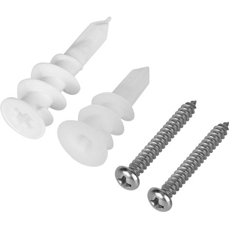 Kit 240 pièces chevilles à expansion en nylon et vis inox 304, ensemble fixation murales pour béton, briques et placoplâtre (1/5)