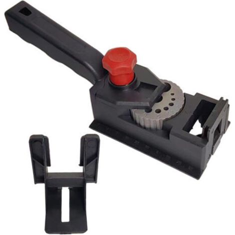 Bardusch Guide de perçage 3-12mm Guide de perçage de trou droit de cheville en bois avec réglable pour l'outil de localisation de positionneur de menuiserie de menuiserie de bricolage (1/5)
