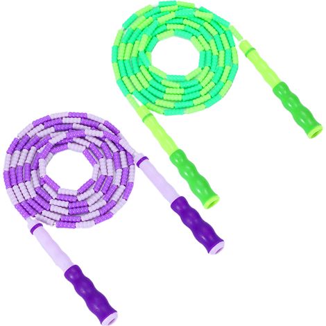 Corde à Sauter Perles Souples - Réglable en Longueur - Sans Enchevêtrement - Pour Enfants Adultes Débutants - Intérieur Extérieur - 1 Pièce (1/5)