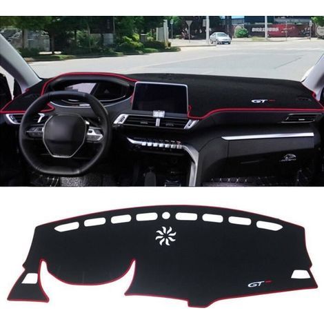 Battitacco, per Peugeot 3008 5008 GT 3008 Hybrid 2016 2017 2018 2019 2020 2021 2022 Cruscotto Auto - Guida a sinistra Lato Rosso