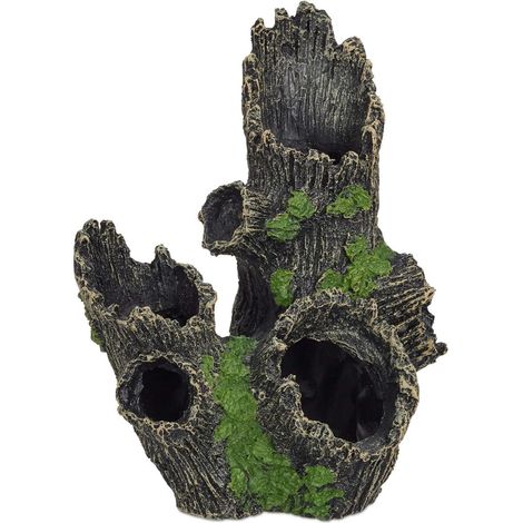Grot - Aquarium Decoration - En Forme De Tronc D Arbre - Pour Poissons Et Crevettes - 18 5 X 9 X 7 Cm (1/5)