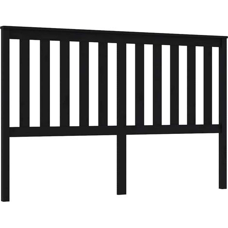 Maison Exclusive - Cabecero de cama madera maciza de pino negro 1 (1/5)