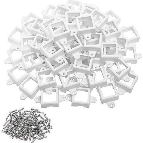 Kit de 80 supports de fixation pour éclairage LED H705 avec vis, clips étanches pour éclairage extérieur (1/5)