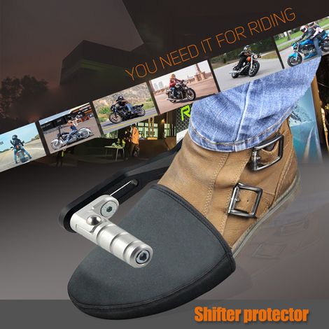 Ortviai Repose-pédale moto en caoutchouc antidérapant – protection résistante pour chaussures de conduite (taille L : 40-43) (1/5)