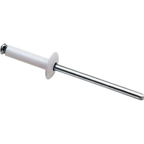 remache aluminio cabeza alomada lacado b largo 8mm ø rosca chapa 4mm