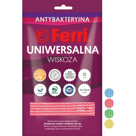 F-120 ferri panno antibatterico universale in viscosa a'10 (1/5)
