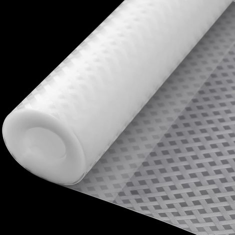 Tapis Fond de Tiroir Antiderapant Grille Transparent Protection Tiroir Cuisine EVA Non-adhésif La Découpe Personnalisable Antibacterien Étanches pour Tiroir Frigo Placard 30x600CM (1/5)