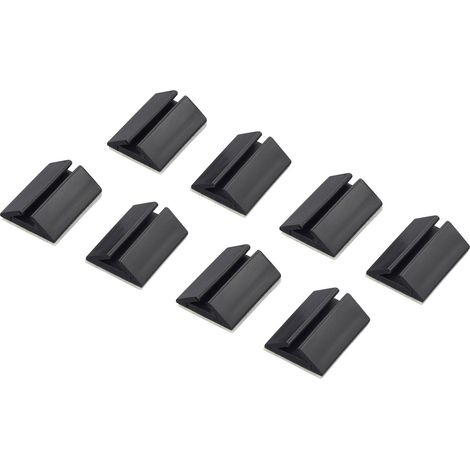 TRU COMPONENTS 617164-BK Kabelhalter selbstklebend 1282781 Bündel-Ø-Bereich 2.50 bis 3.00 mm Schwa (1/2)