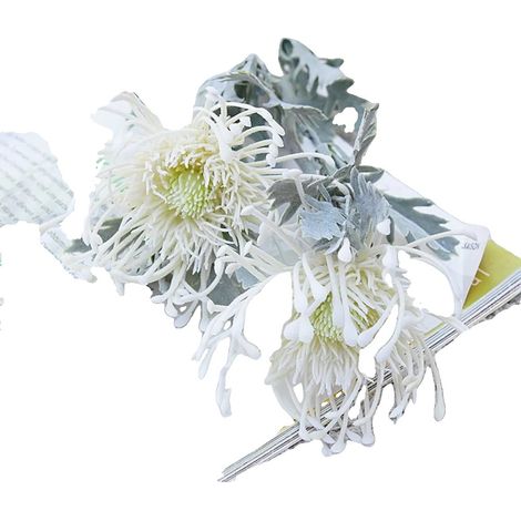 Fiori artificiali, decorazione per interni, uso interno, BIANCO, 3 pezzi-d (1/2)