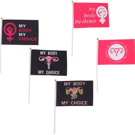 Drapeau Féministe 10 Pièces - Décoration Jardin pour Droits des Femmes et Liberté de Choix (1/5)
