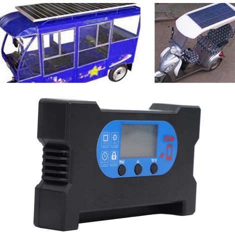 Contrôleur solaire 10 A avec double port USB Type-C pour charge rapide, charge rapide CC et entraînement direct sans batterie (1/5)