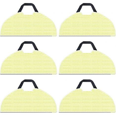 Paquet de 6 chiffons de nettoyage de remplacement pour aspirateur robot Shark RV2610WA AV2610WA AI Ultra 2 en 1, chiffons de vadrouille en microfibre pour accessoires Shark AI Ultra (1/4)