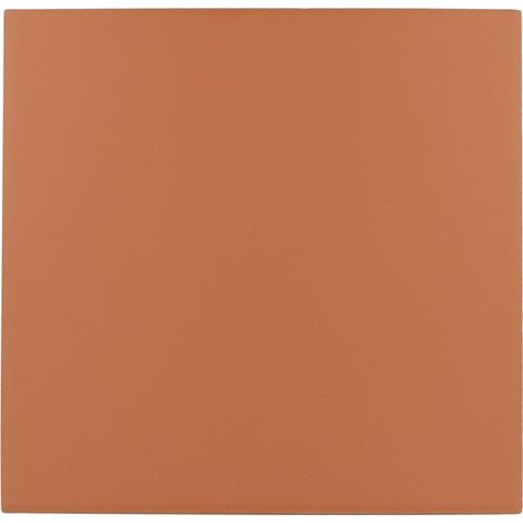 Aelle - Carrelage sol / mur effet ciment uni terracotta terre cuite 20x20 cm RIVOLI TERRE 30718 - Vendu par boîte de 1 m² (1/4)