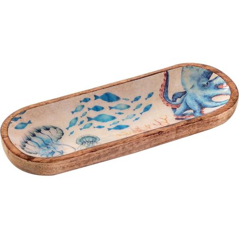 Signes Grimalt Bandeja Cocina Bandeja Medusas S Cajas Y Bandejas Azul 10x30x3cm 34262 (1/2)