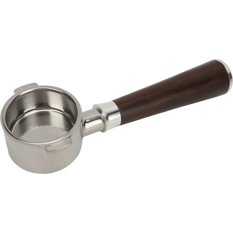 Poignée à café en acier inoxydable pour machines à expresso Delonghi, poignée sans fond à double oreille de 51 mm. (1/5)