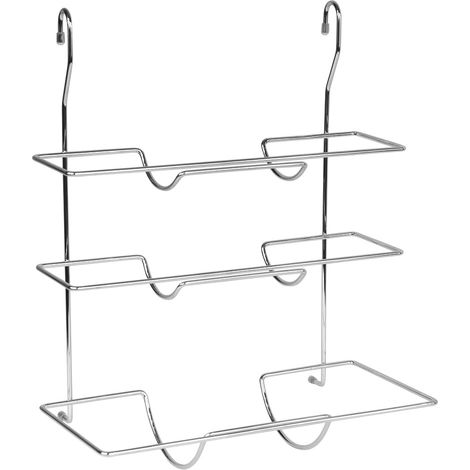 Étagère murale en métal - Multifonctionnelle - Étagère de cuisine - Porte-rouleau de papier (1/2)