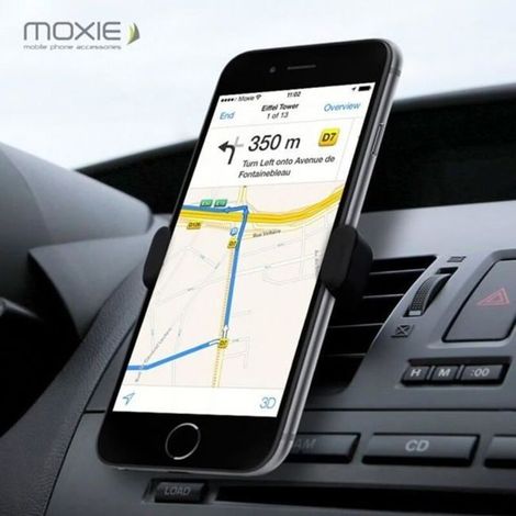 Support Voiture - Moxie - AirKlip - Fixation Anti-Dérapante - Rotation 360° - Universel (1/4)