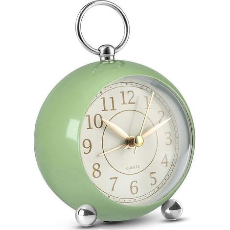 Réveil silencieux, horloge de bureau à piles sans tic-tac, réveil analogique (1/4)