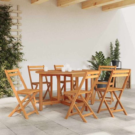 Gartentisch 130x90x72 cm Massivholz Akazie