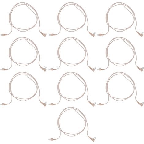 10 pièces câble de remplacement pour appareil auditif, câble récepteur 3 broches portable résistant à l'usure PVC pour prothèses auditives (1/5)